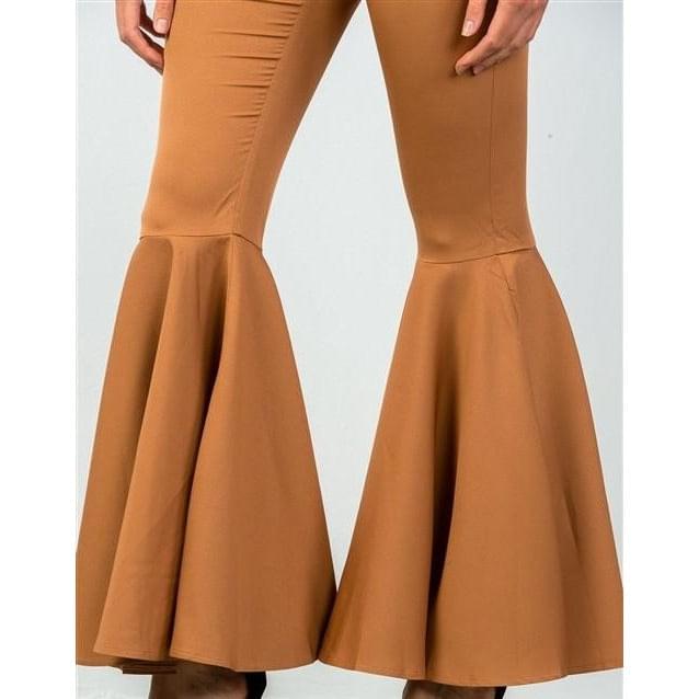Brown Wide Leg Bell-Bottoms - Crown Jewels Boutique