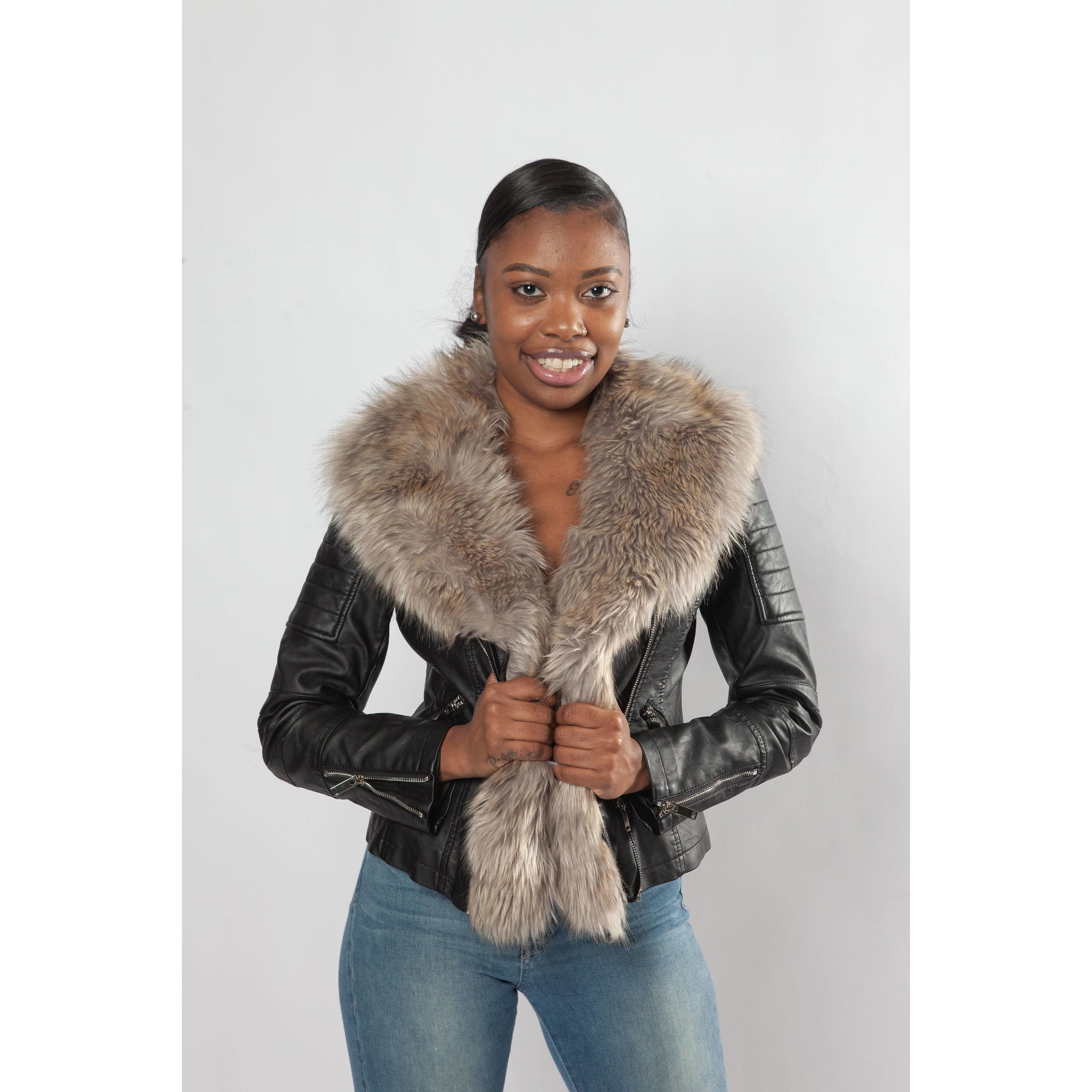Can U Handle It - Leather Jacket - Crown Jewels Boutique