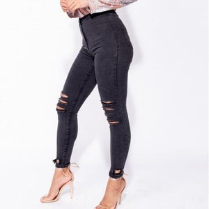 Charcoal High-Waist Jeggings - Crown Jewels Boutique