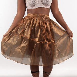 Bronze Flare Skirt - Crown Jewels Boutique
